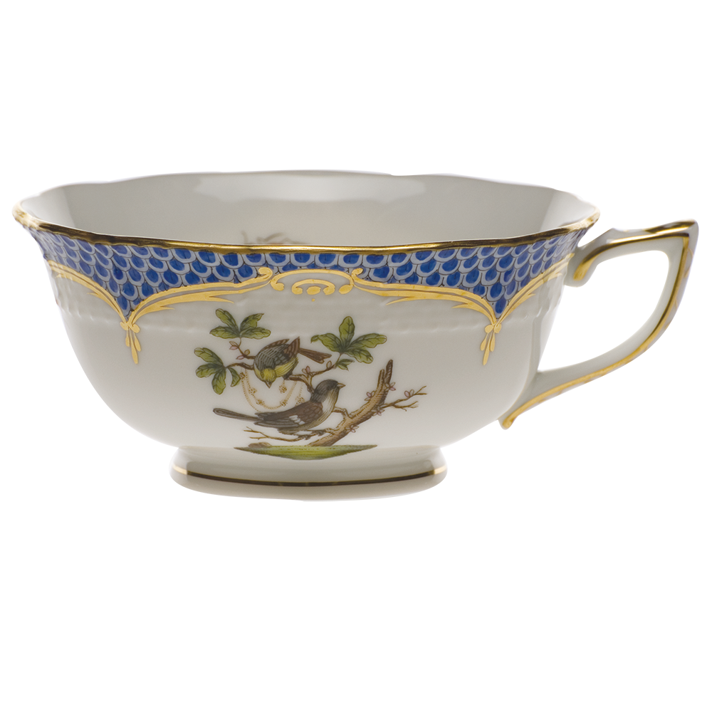 Rothschild Bird Blue Border Tea Cup - Motif 01 (8 Oz)