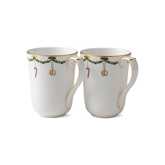 Star Fluted Mug Pair