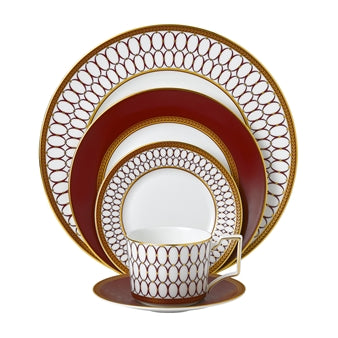 Renaissance Red 5 piece place setting