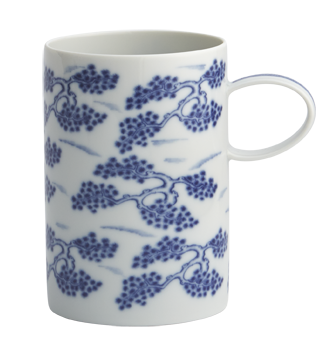 Mottahedeh Blue Shòu Mug