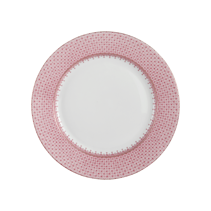 Mottahedeh Pink Lace Dessert Plate