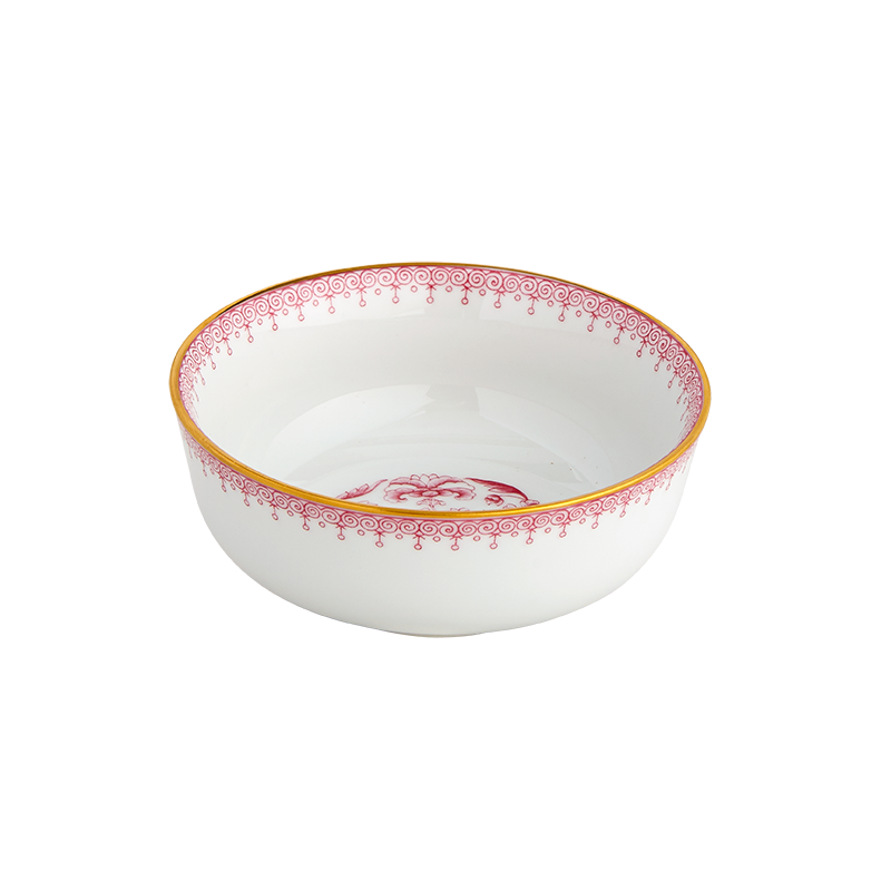 Mottahedeh Pink Lace Dessert Bowl