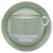Mottahedeh Apple Lace Tea Cup & Saucer