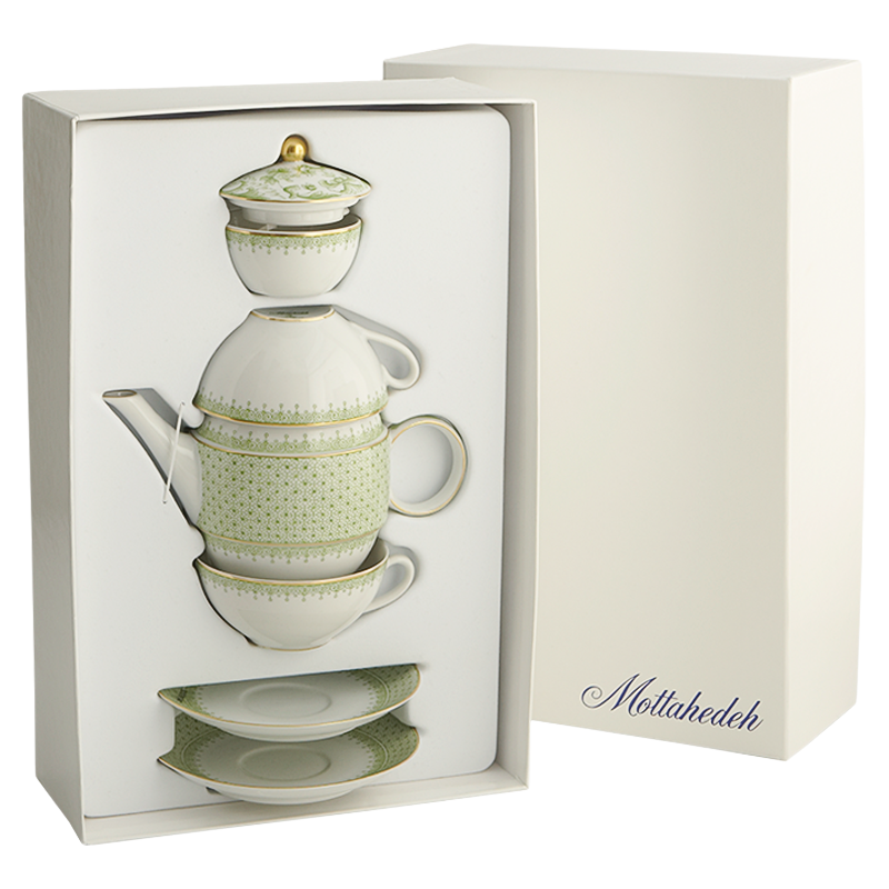 Mottahedeh Apple Lace Tea For Two - Boxed