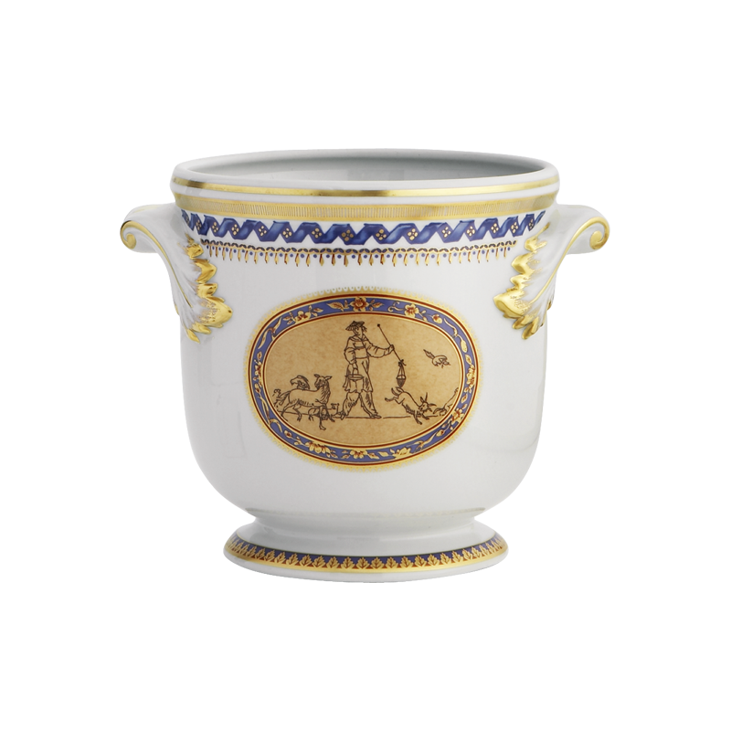 Mottahedeh Chinoise Blue Cachepot - Sm.