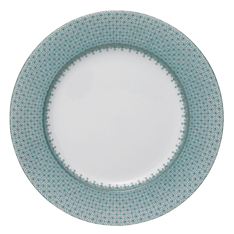 Mottahedeh Green Lace Dinner Plate
