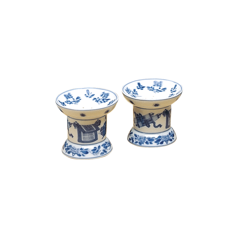Mottahedeh Blue & White Salt & Pepper Set