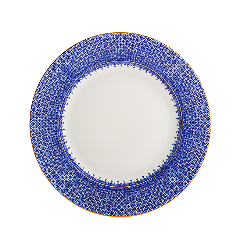 Mottahedeh Blue Lace Dessert Plate
