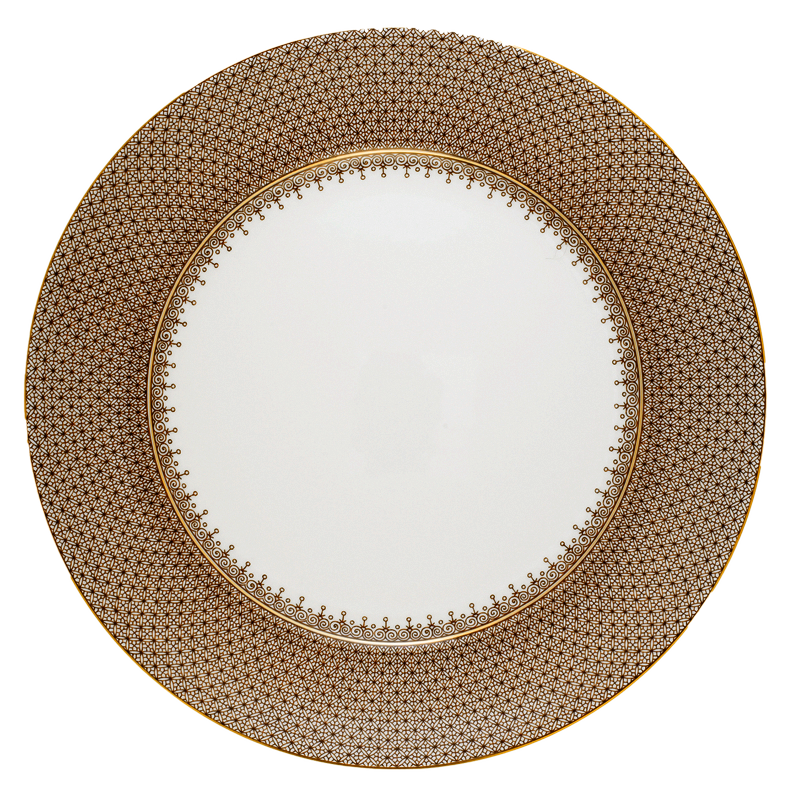 Mottahedeh Brown Lace Service Plate