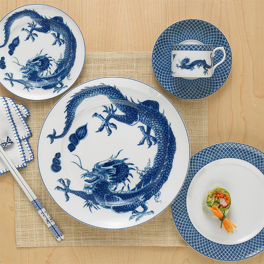 Mottahedeh Blue Dragon 5 pc Place Setting