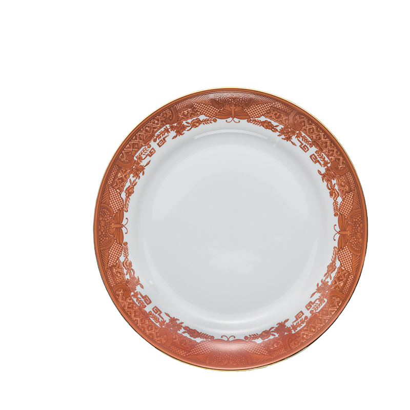 Mottahedeh Fitzhugh Cinnabar Bread & Butter Plate