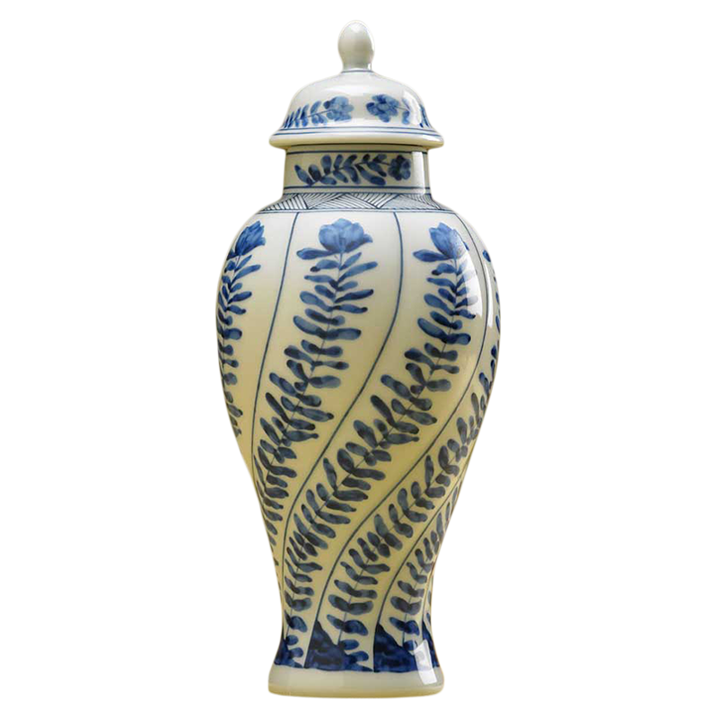 Mottahedeh Vung Tau Blue & White Mini Vase