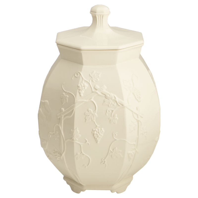 Mottahedeh Footed Octagonal Urn w Cover