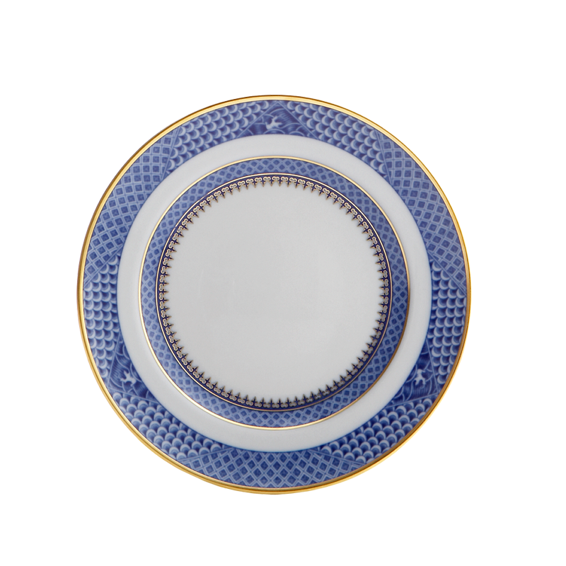 Mottahedeh Indigo Wave Bread & Butter