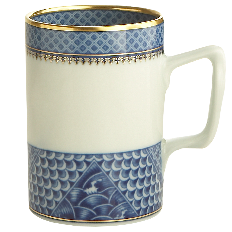 Mottahedeh Indigo Wave Mug,