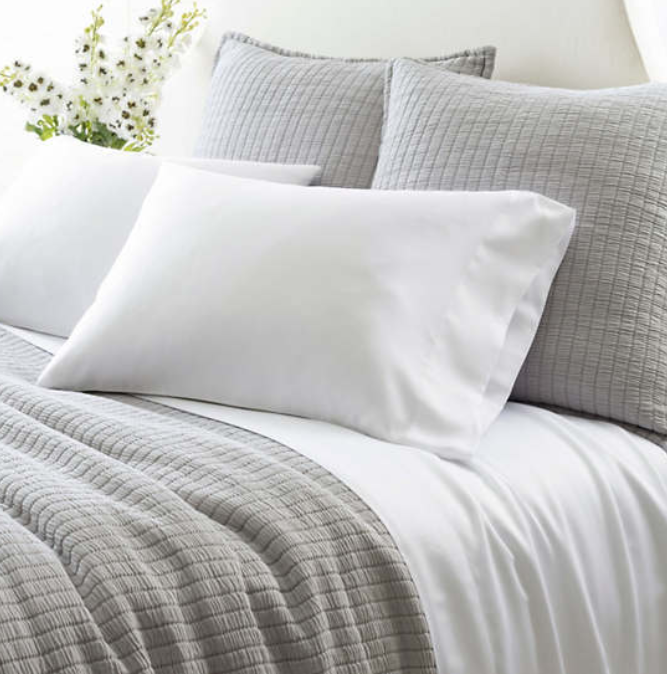 Silken Solid White King Pillowcases