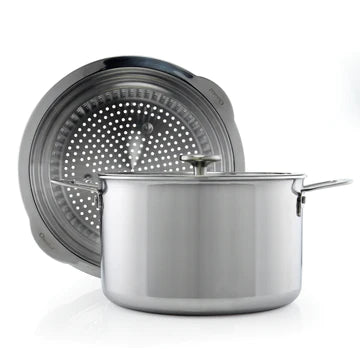 3.Clad 7 Quart Stockpot and Steamer