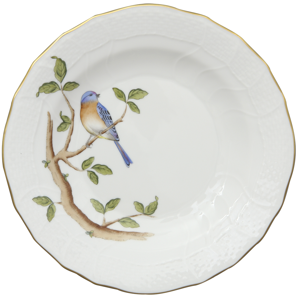 Song Bird Dessert Plate - Bluebird 8.25"d