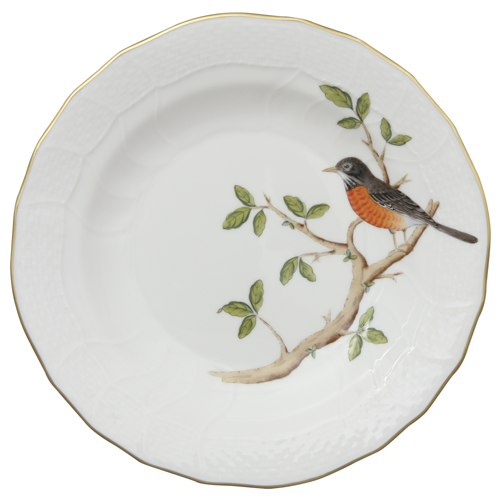 Song Bird Dessert Plate - Robin 8.25"d