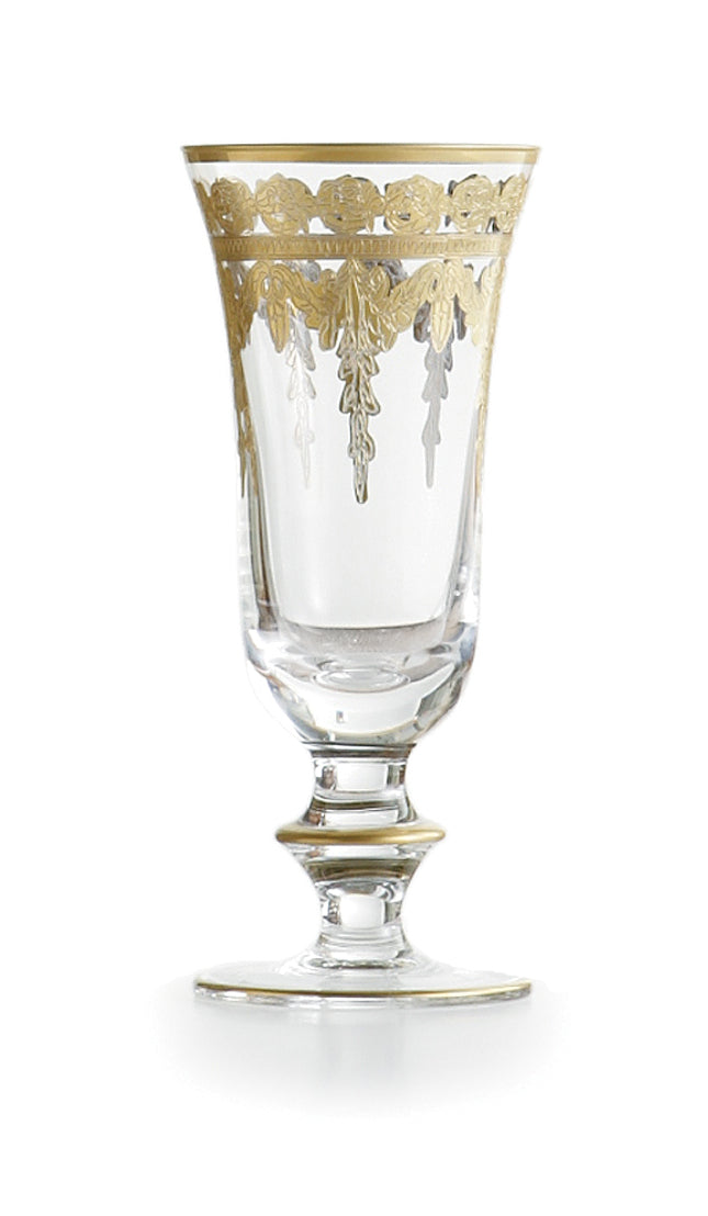 Arte Italica Vetro Gold Flute Glass