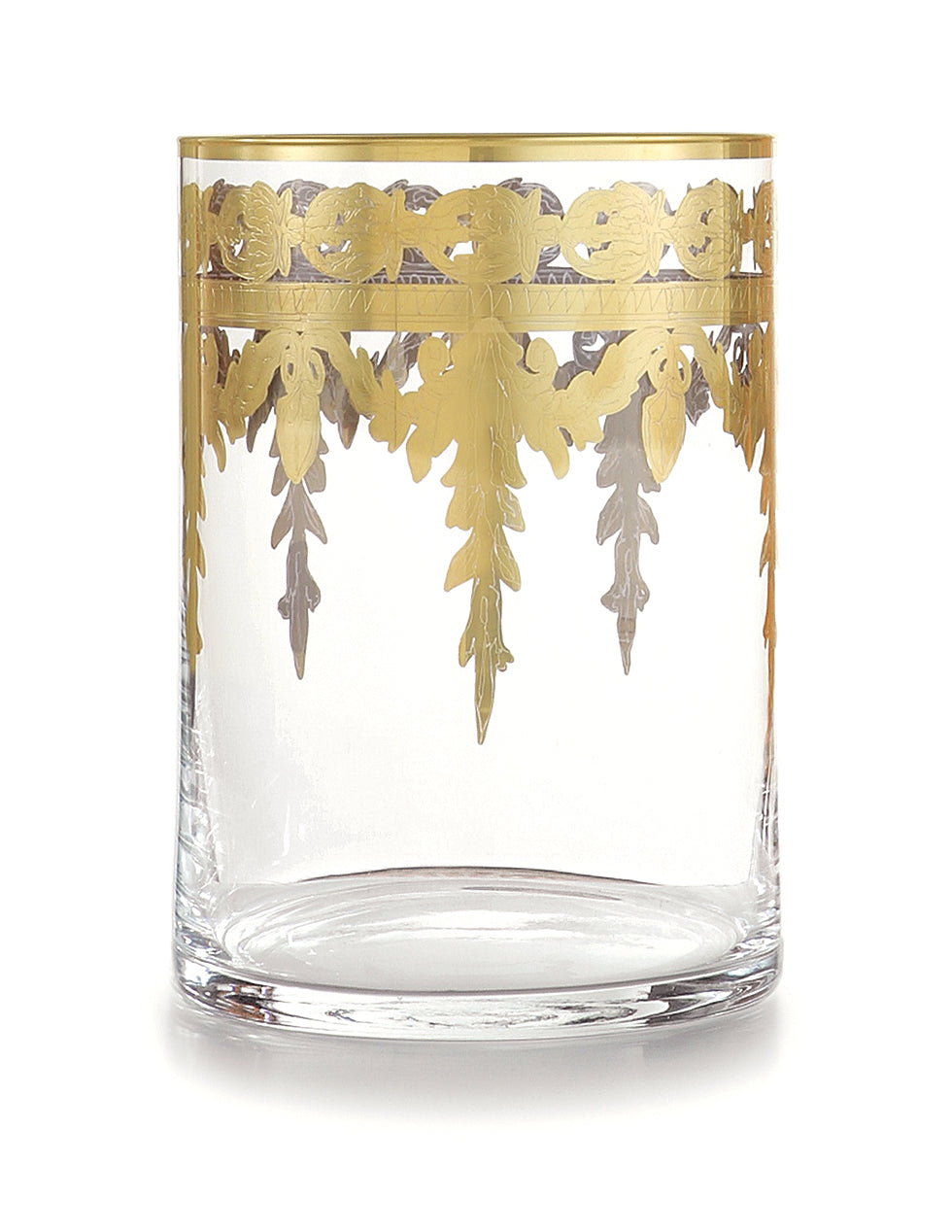 Arte Italica Baroque Gold Wastebasket