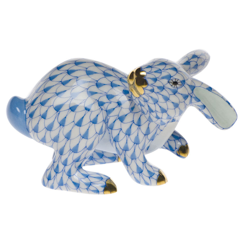 Herend Shaded Vhb Running Rabbit 3.25"l X 2"h