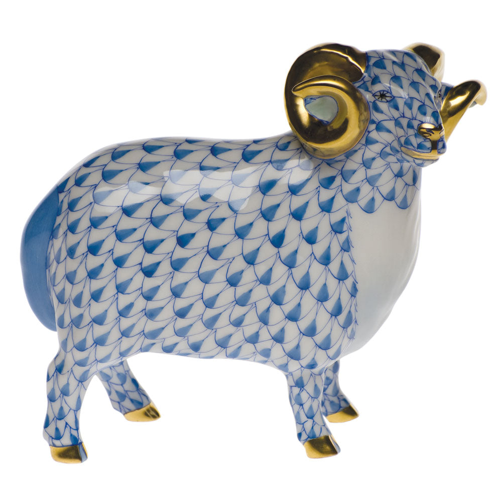 Herend Shaded Vhb English Ram 4.5"l X 4"h