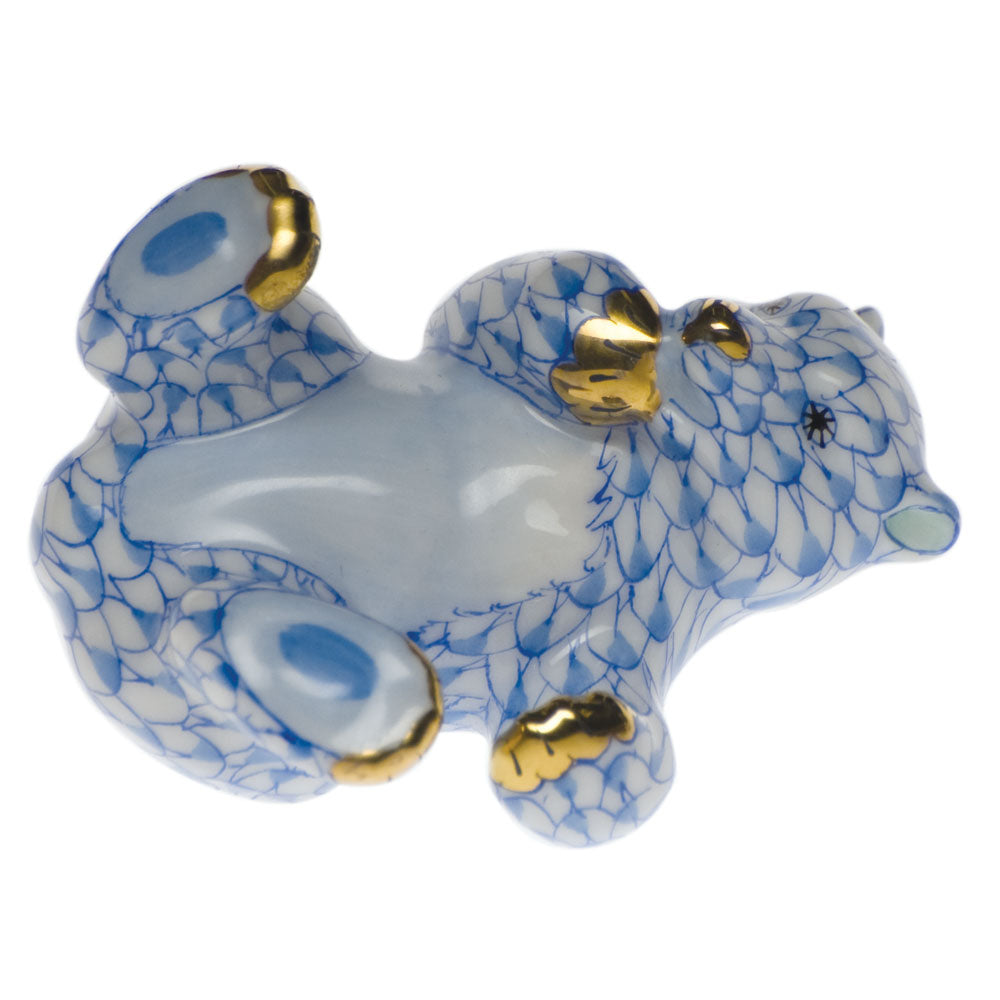 Herend Shaded Vhb Bear Cub 2.25"l X 1.25"h