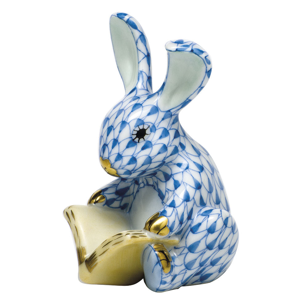 Herend Shaded Vhb Storybook Bunny 1.75"l X 2.5"h