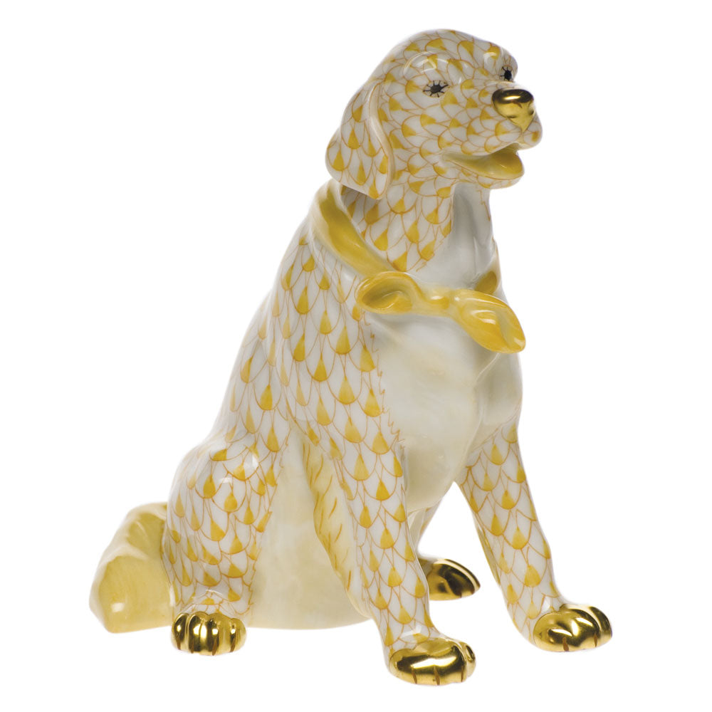 Herend Shaded Vhjm Golden Retriever 4.5"h X 3.75"l