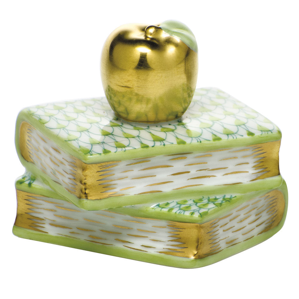 Herend Shaded Vhv1 Apple On Books 2"l X 1.5"h