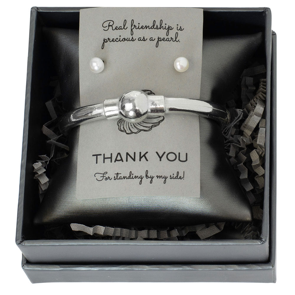 Salisbury Pearl Bracelet with Pearl Studs