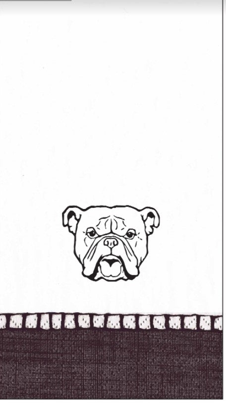 Bulldog Guest Towels