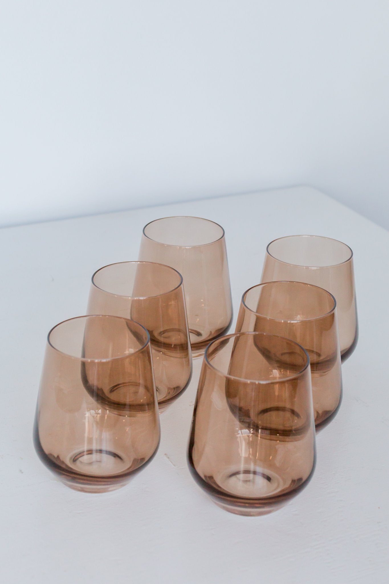 Estelle Colored Wine Stemless - Set of 6