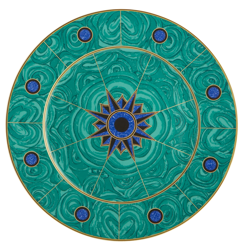 Mottahedeh Malachite Service Plate