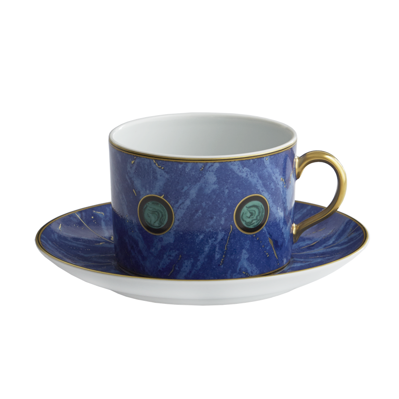 Mottahedeh Lapis Tea Cup & Saucer