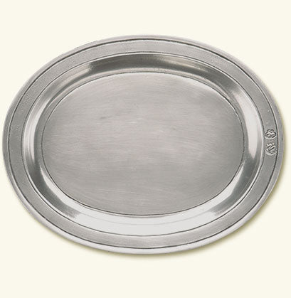 Oval Incised Tray, Extra Small