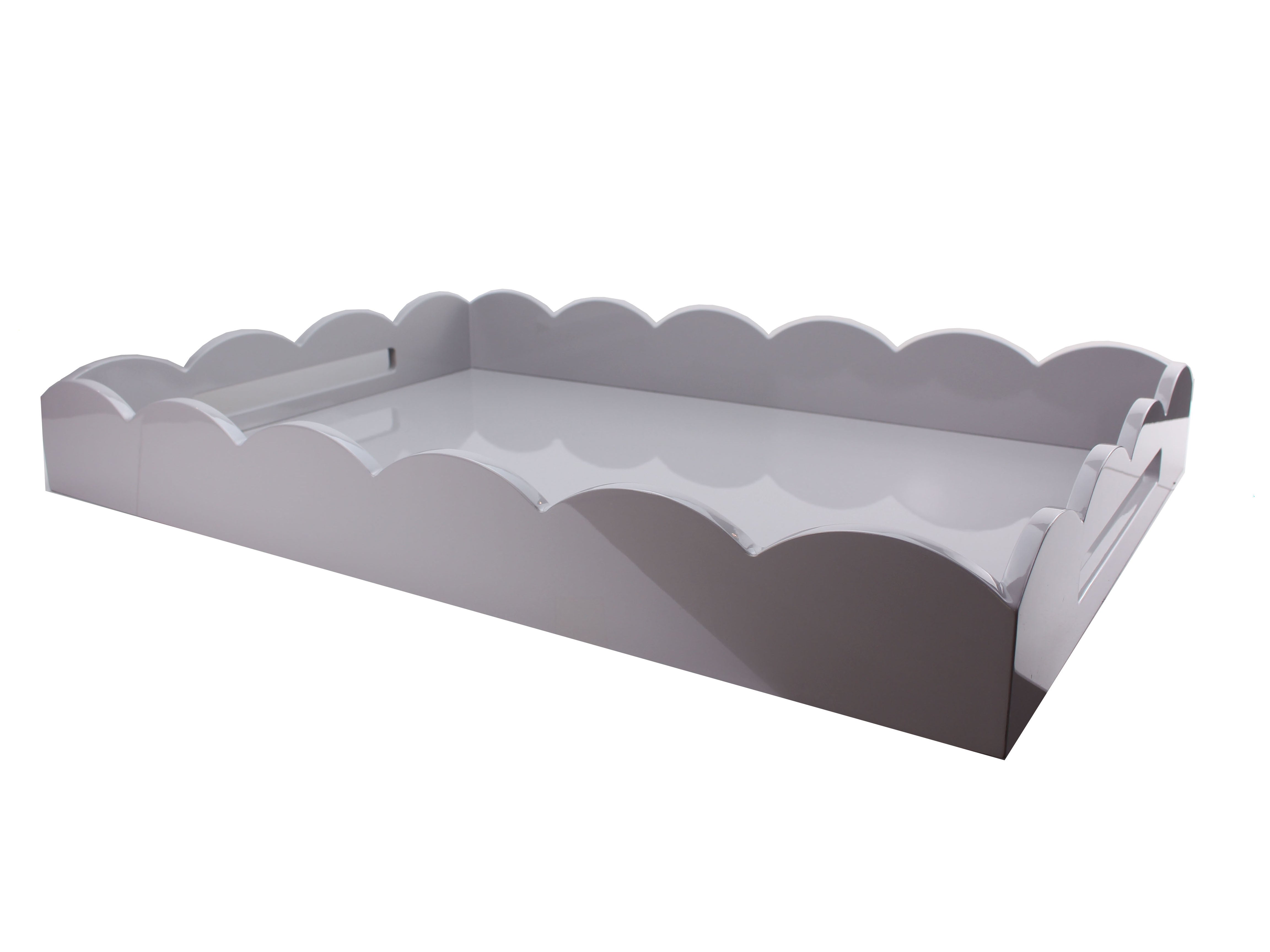 26x17 Scalloped Tray Chiffon