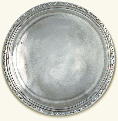 Match Pewter Scallop Rimmed Bottle Coaster