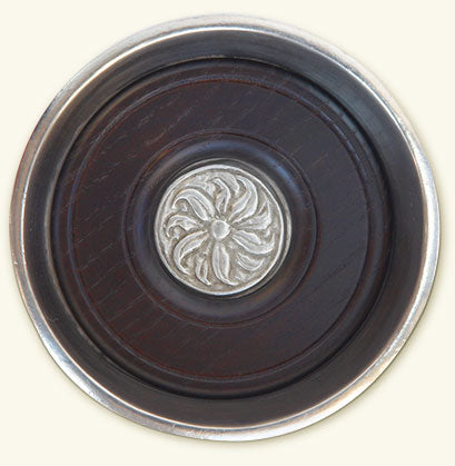 Match Pewter Bottle Coaster With Wood Insert