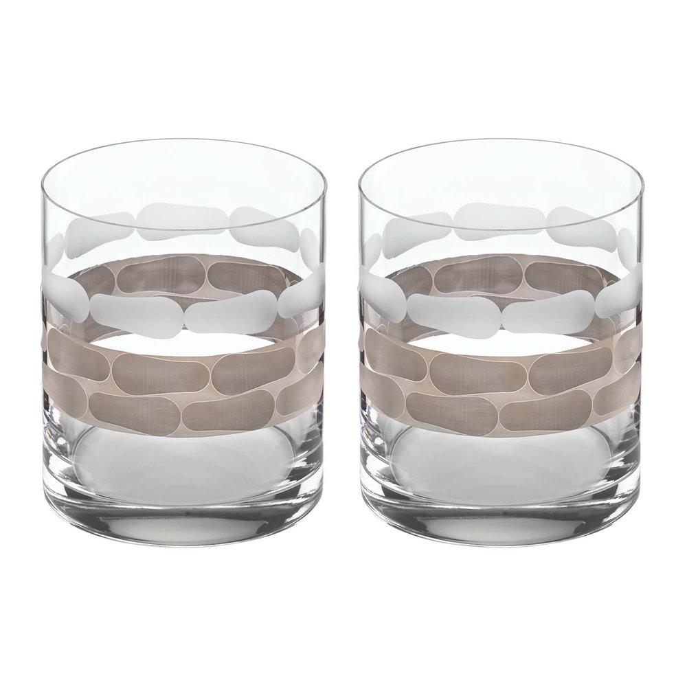 Truro Platinum Double Old Fashioned - Set of 2
