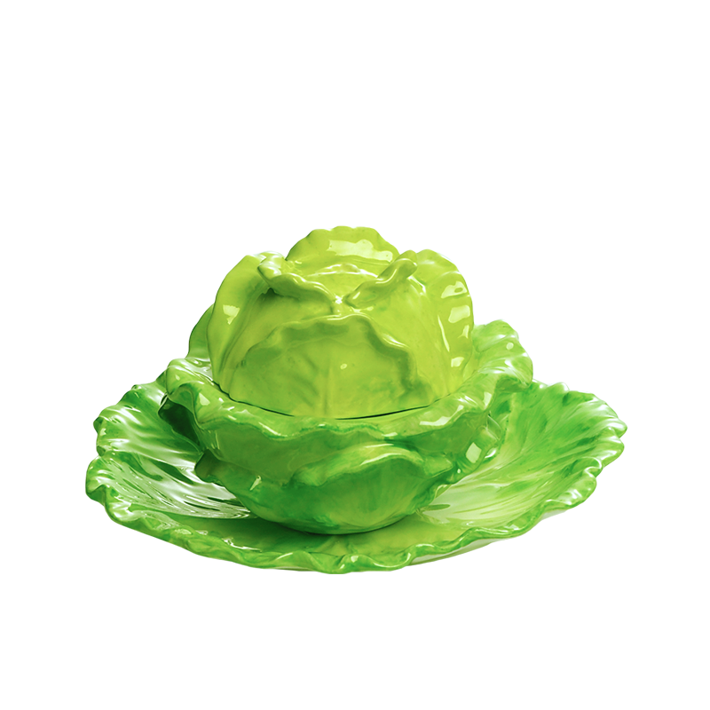 Mottahedeh Lettuce Box & Stand
