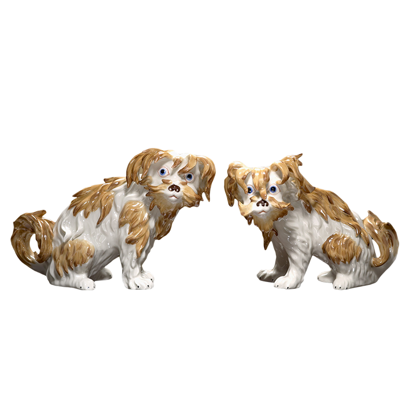Mottahedeh Chatsworth Terriers, Pair
