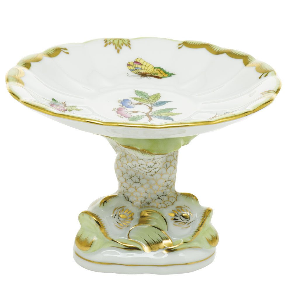 Herend Modified Vbo Shell With Dolphin Stand 4"h X 6"d