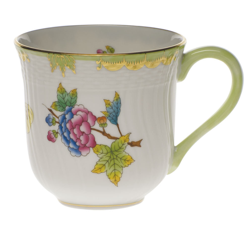 Herend Queen Victoria Mug (10 Oz) 3.5"h - Green Border