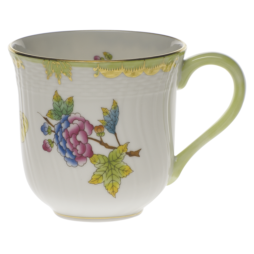 Queen Victoria Mug (10 Oz) 3.5"h - Green Border