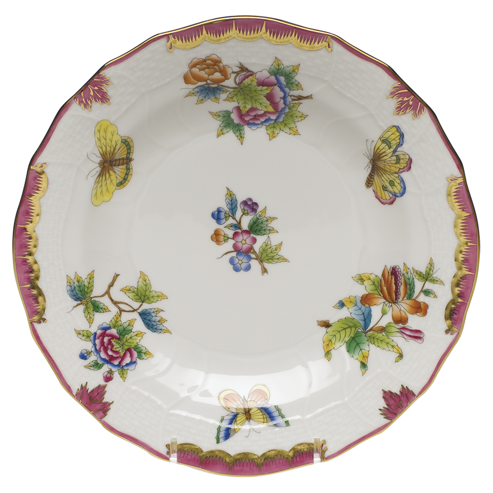 Queen Victoria Pink Dessert Plate 8.25"d