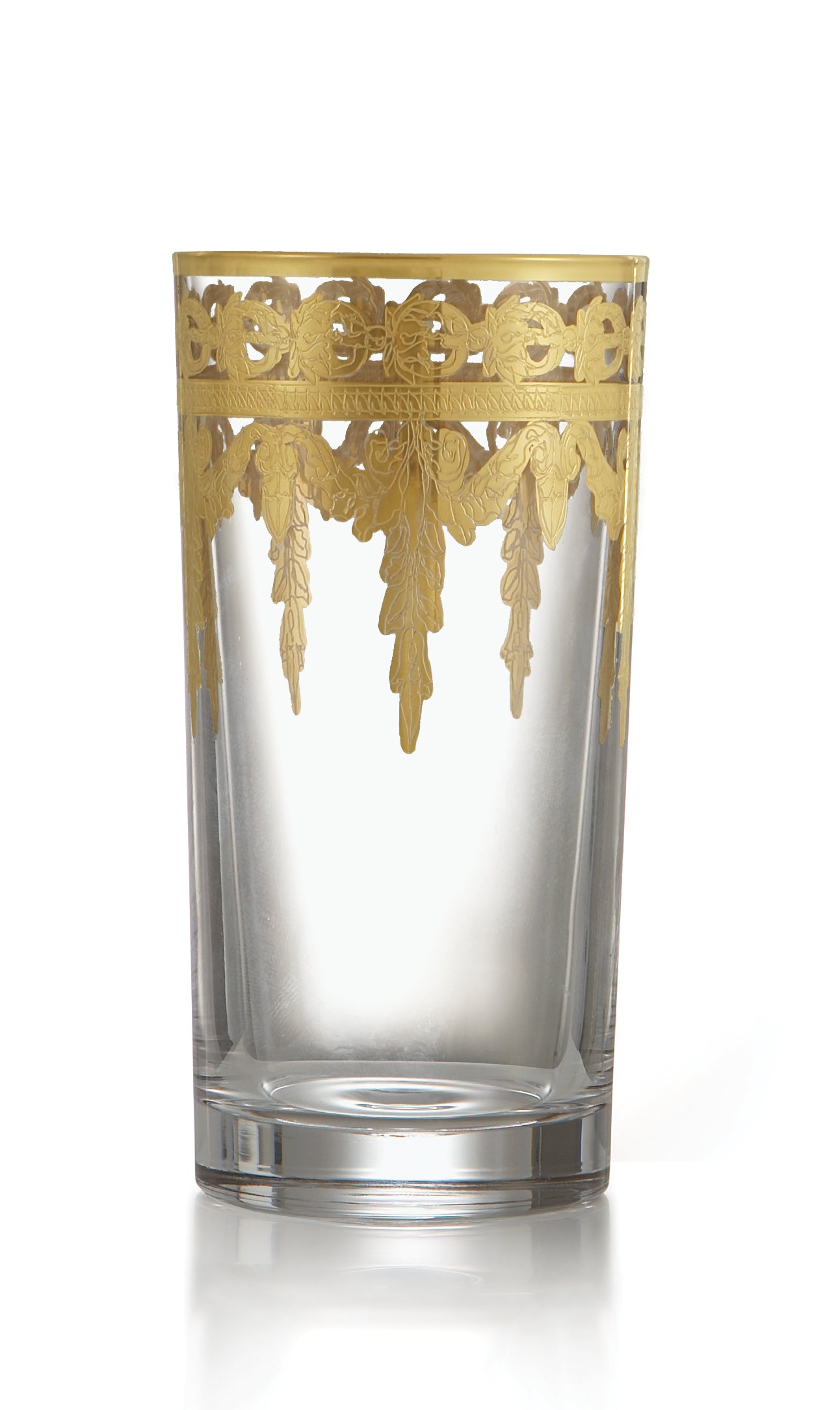 Arte Italica Vetro Gold Highball Glass