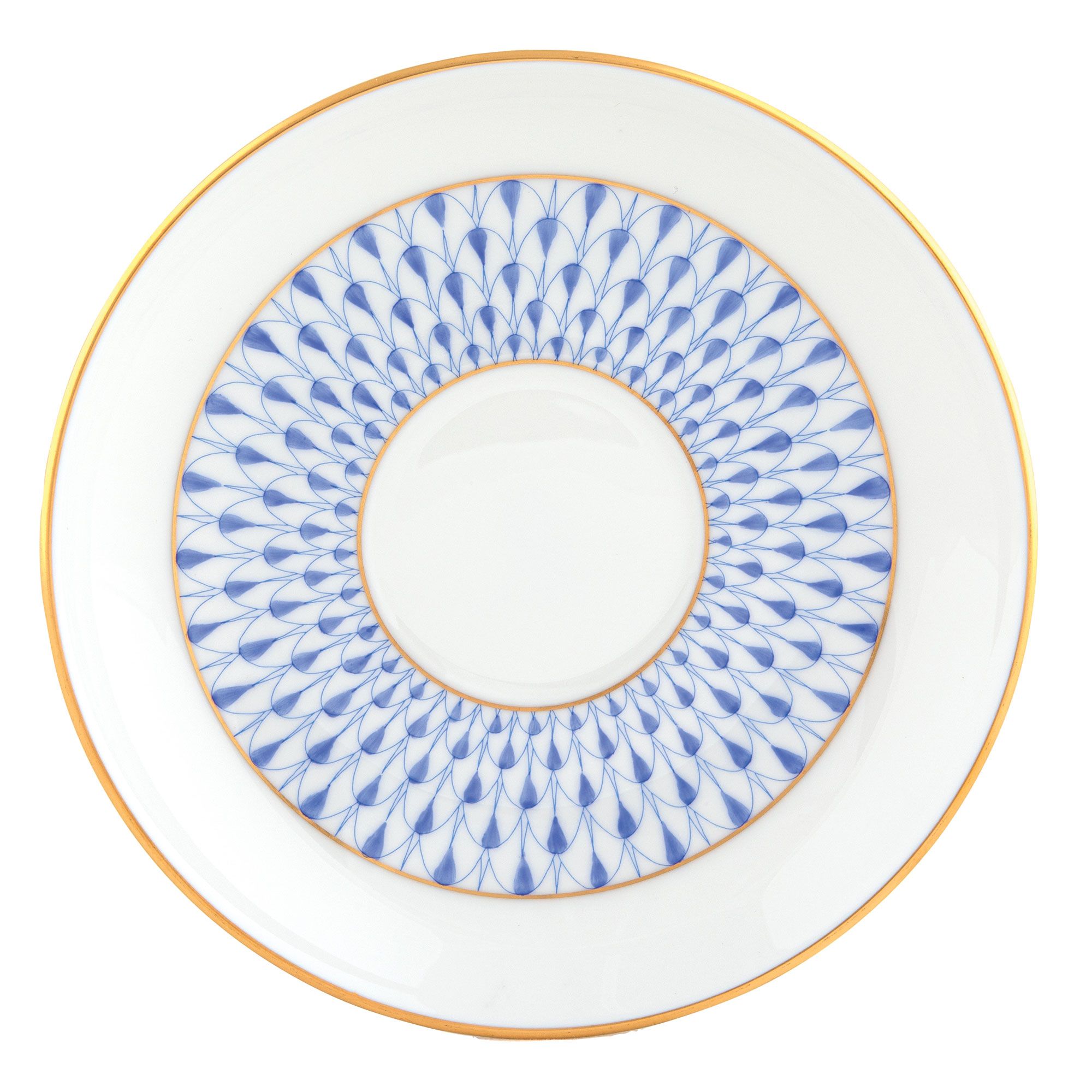 Art Deco Blue Tea Saucer