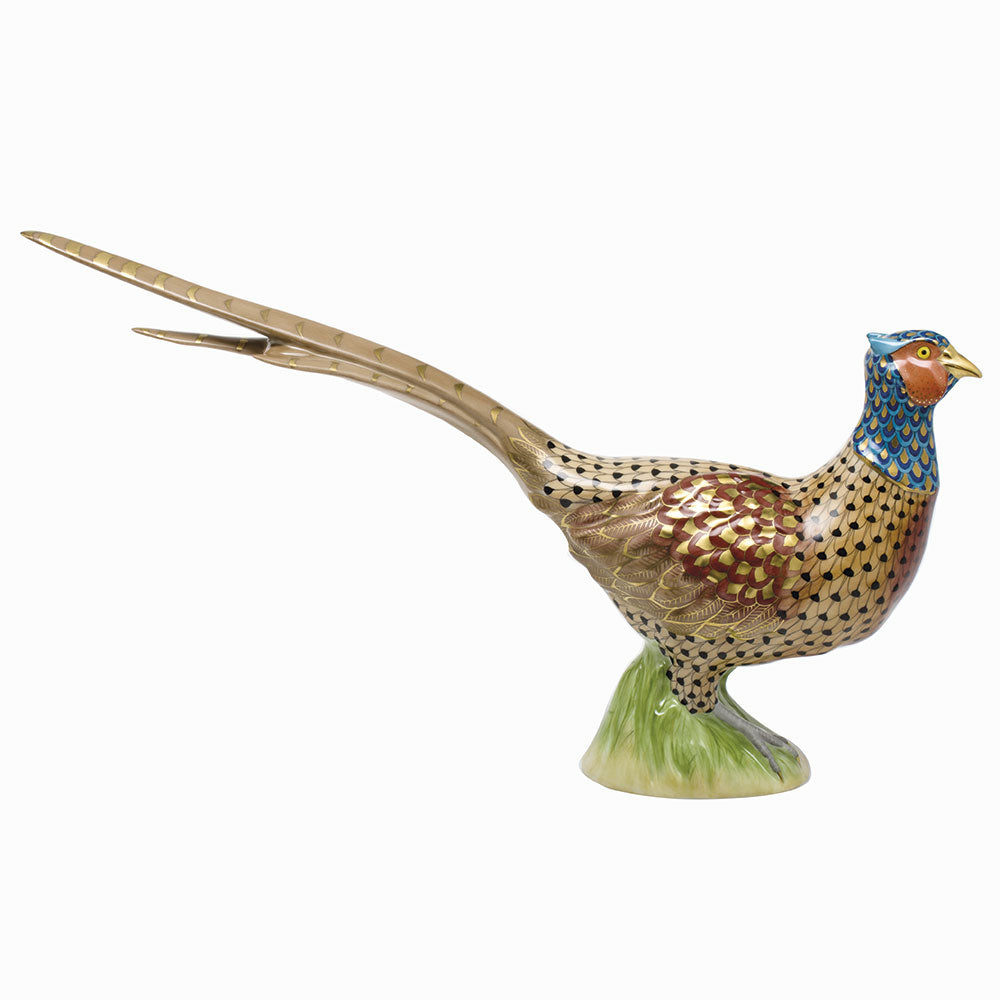 Herend Vhsp94 Flamboyant Pheasant 14.25"l X 8.5"h